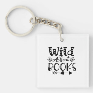 Porte-clefs Reading Art Wild About Books