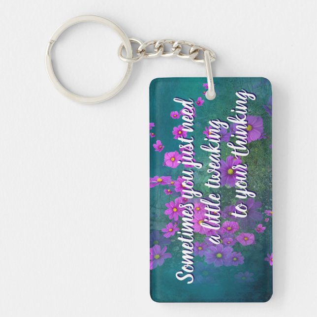 Porte-clefs réajuster votre chaîne de clés de pensée (Devant)