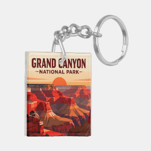 Porte-clefs Réalisation de la randonnée Grand Canyon Rim to Ri