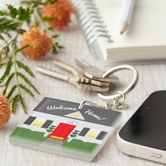 Porte-clefs Réaltor Bienvenue Accueil Cute Nouveau Accueil Por (Devant Droit)