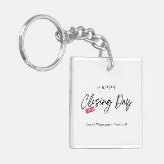 Porte-clefs Realtor Closing Day | Minimalist New Homeowner
