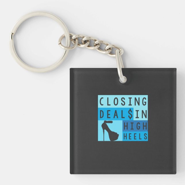 Porte-clefs Realtor - Clôture D'Offres En Talons Élevés (Devant)