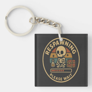 Porte-clefs Réapparition Veuillez patienter - Emblème de squel