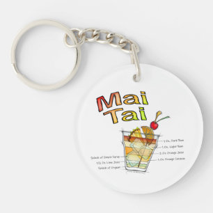 PORTE-CLEFS RECETTE DE COCKTAIL MAI TAI ART