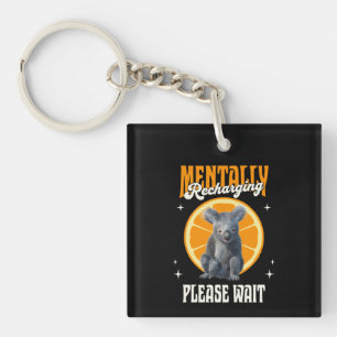 Porte-clefs Recharge mentale de koala introverti design