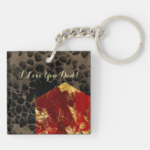 Porte-clefs Réchauffement climatique - Maison en feu - Fête de
