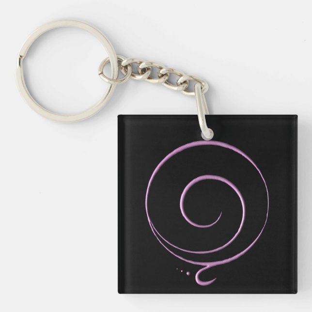 Porte-clefs Reconnaissance rose  (Devant)