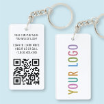 Porte-clefs Rectangle de logo commercial Porte - clé de code Q<br><div class="desc">Personnalisez notre porte - clé de code QR acrylique haut de gamme avec votre lien de code QR, le logo de l'entreprise (sur le côté opposé) et le texte personnalisé. Il est imperméable et résistant aux UV. Les porte - clés QR sont un moyen pratique pour vous de partager vos...</div>