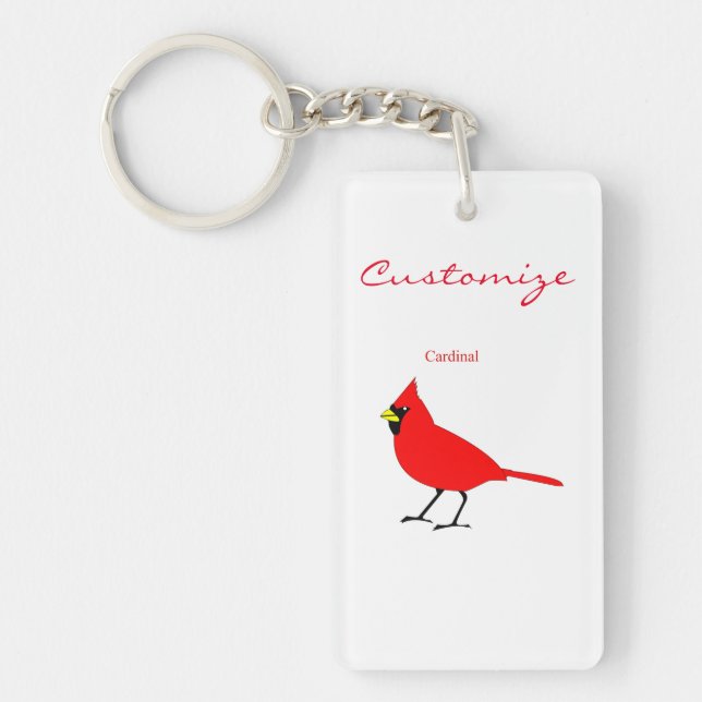 Porte-clefs Red Cardinal Bird Thunder_Cove (Devant)