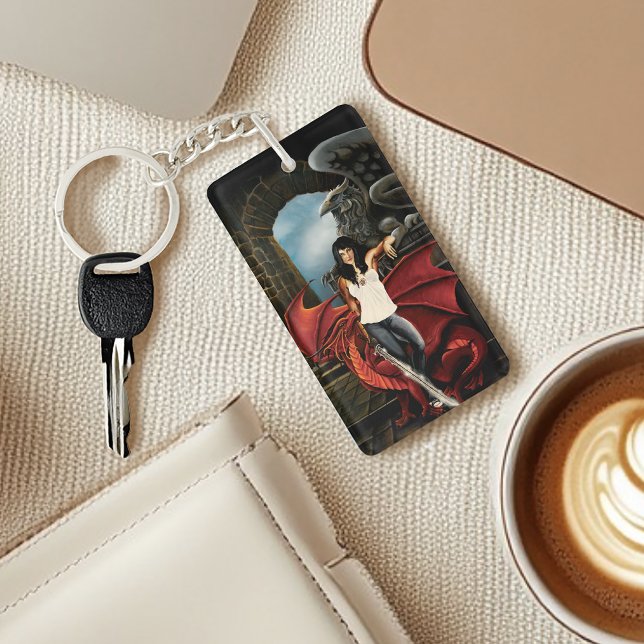 Porte-clefs Red Dragon Urban Imaginaire code QR (Créateur téléchargé)