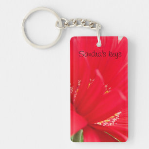 Porte-clefs Red Gerber Gerbera marguerite créer votre propre