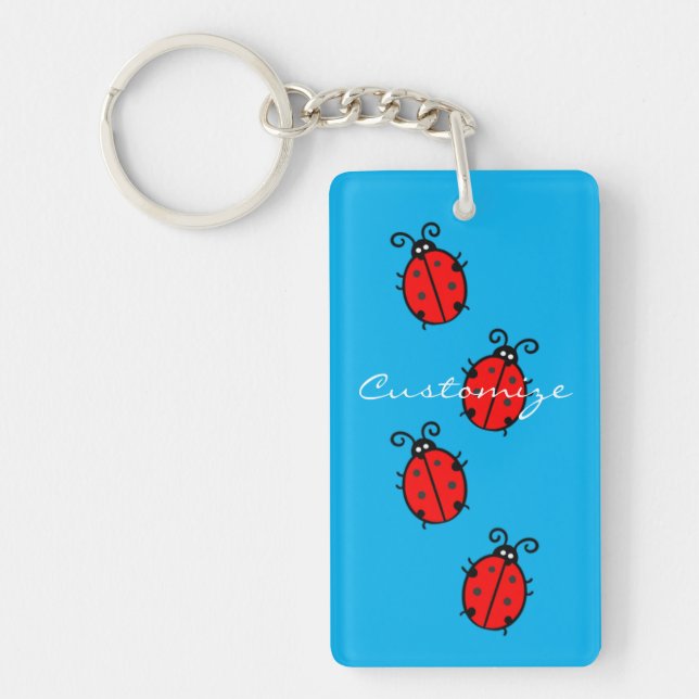 Porte-clefs Red Ladybugs Crawling Thunder_Cove (Devant)