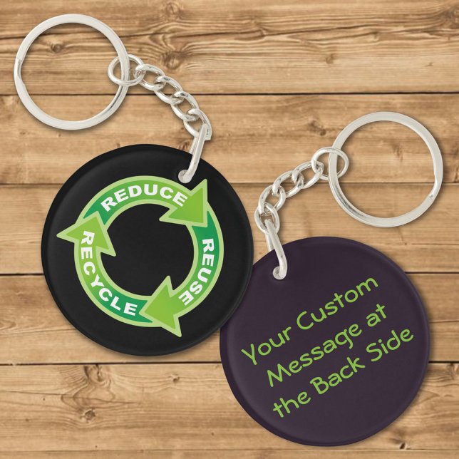Porte-clefs Réduire la réutilisation du Porte - clé de recycla (Créateur téléchargé)
