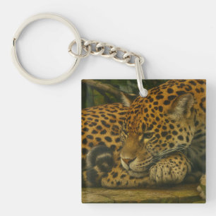 Porte-clefs Reflet Jaguar - Serene Wildlife Art Print