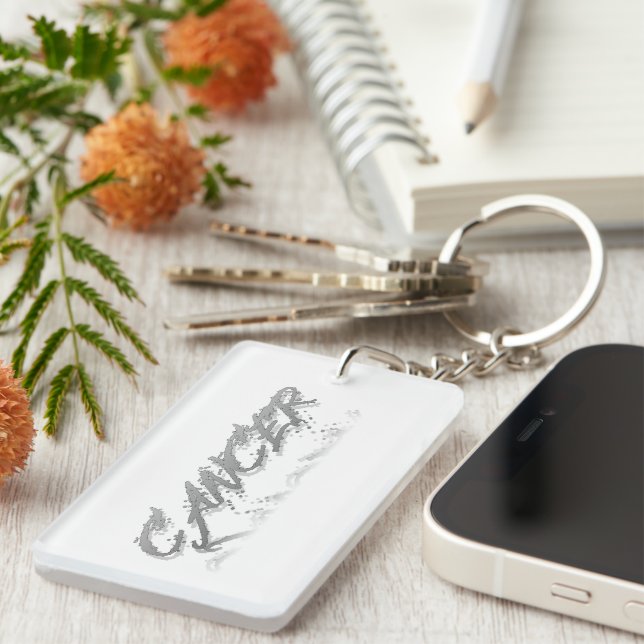 Porte-clefs Réflexion du Cancer (Devant droit)