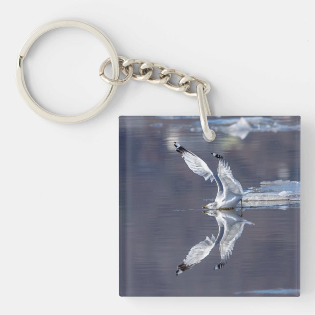 Porte-clefs Réflexions de goélands (Devant)