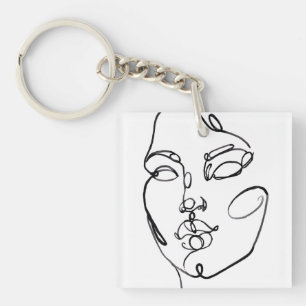 Porte-clefs Réflexions linéaires - Face