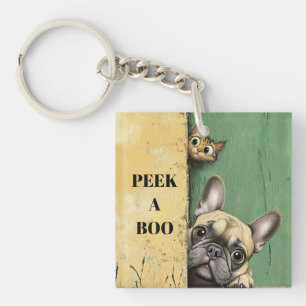 Porte-clefs Regardez Un Chien De Chat De Boo