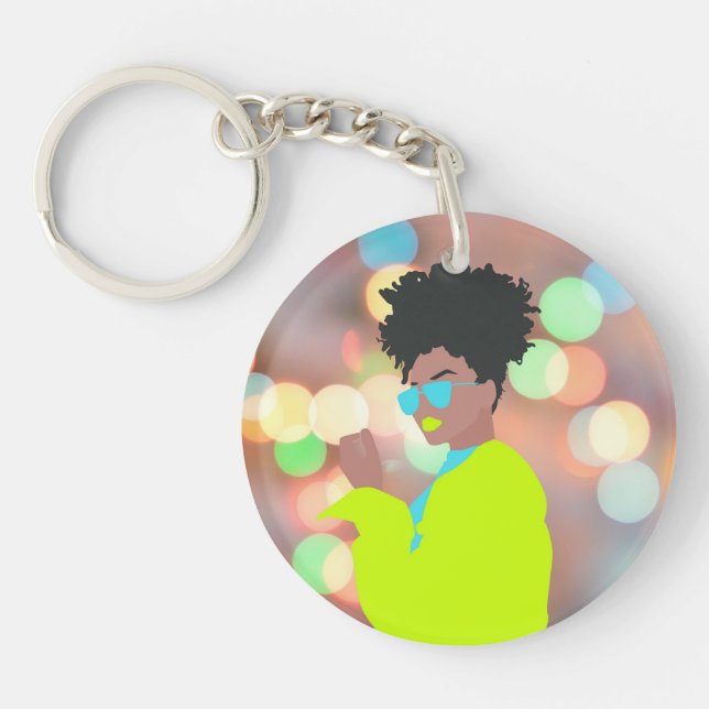 Porte-clefs Reine dansante. (Devant)