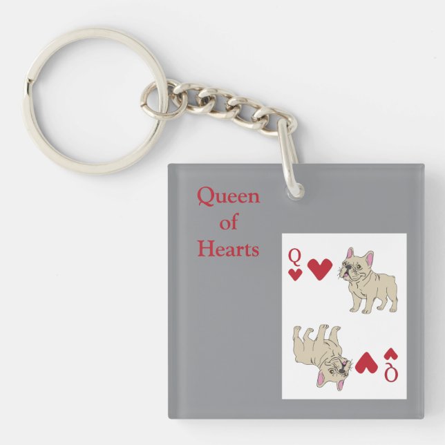 Porte-clefs Reine de Cœur (Devant)