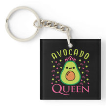 Reine de l'avocat mignonne avec cœur Fille Keto Cu