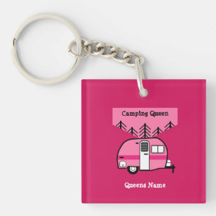 Porte-clefs Reine du Camping-Car - Drôle de Camping Caravane R