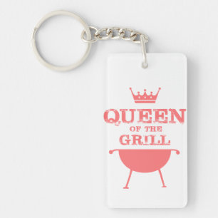 Porte-clefs Reine Du Grill, Rose