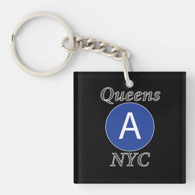 Porte-clefs Reines NYC Train A (Devant)