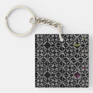 Porte-clefs Rejoint à l'anneau de clé acrylique Crossroads