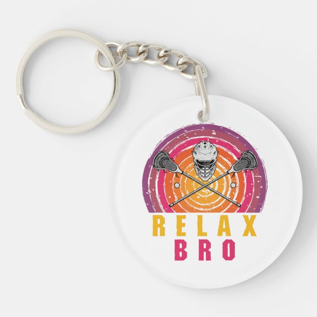 Porte-clefs Relax Bro Lacrosse (Devant)