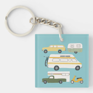 Porte-clefs Remorque de camion du cru rv Van Motorhome