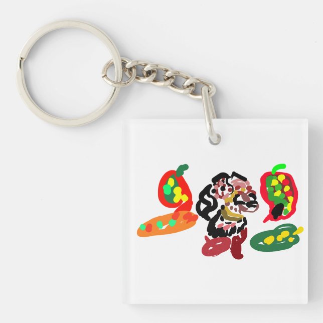 Porte-clefs Renard marque automne  (Devant)