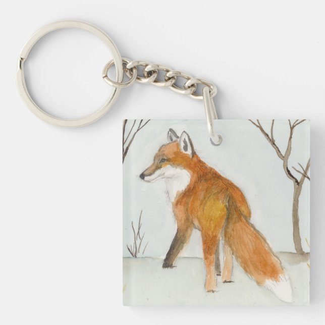 Porte-clefs Renard rouge (Devant)