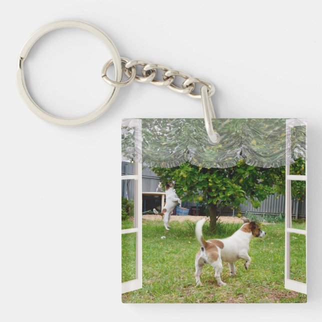 Porte-clefs Renard Terriers À La Découverte Du Jardin, (Devant)
