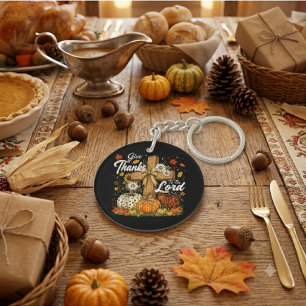 Porte-clefs Rendez grâce au Seigneur Saison Automne