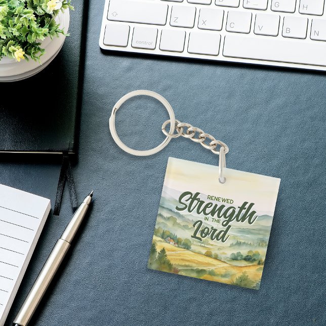 Porte-clefs Renewed Strength in the Lord Christian (Créateur téléchargé)