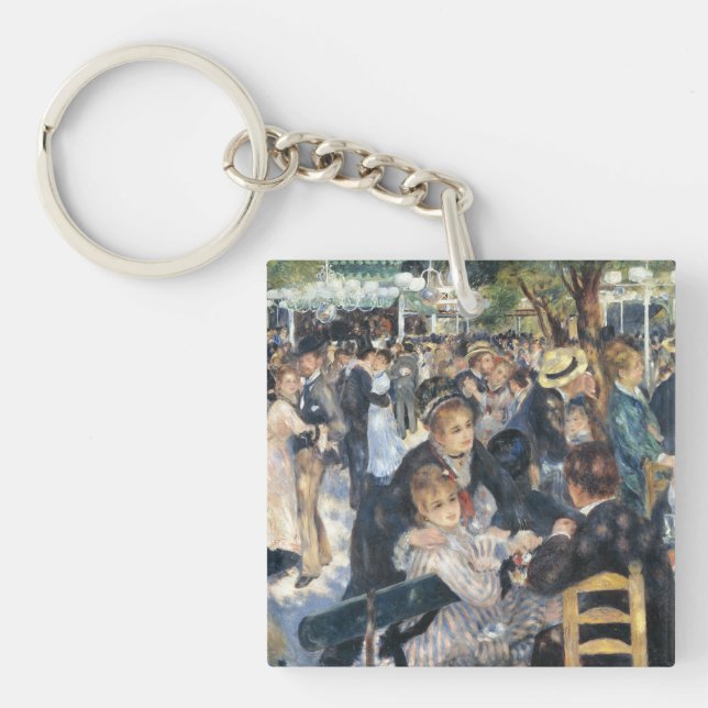 Porte-clefs Renoir Moulin Danse Galette Party (Devant)