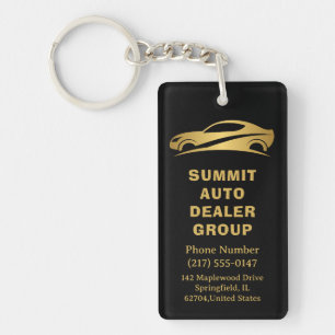 Porte-clefs Réparation automobile Black & Gold - Accessoire pr