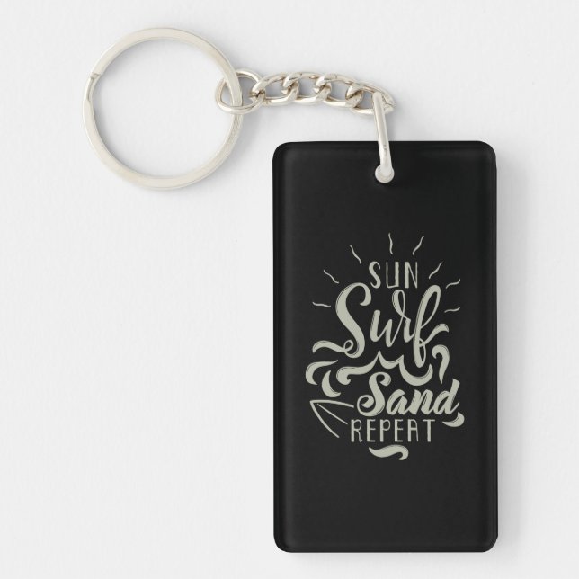 Porte-clefs Répétition du sable Surf Sun (Devant)
