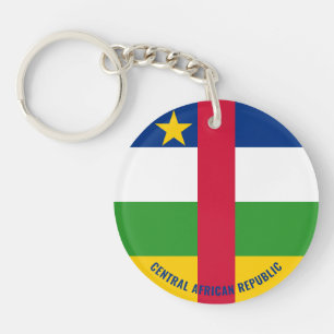 Porte-clefs République Centrafricaine Drapeau Charme Patriotiq