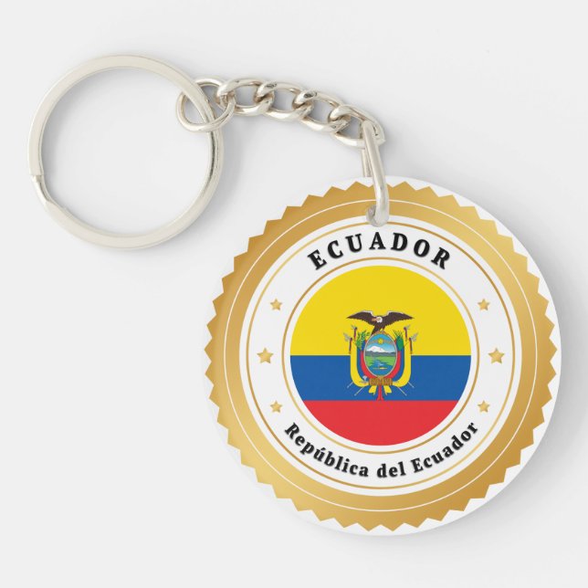 Porte-clefs République de l'Équateur  (Devant)