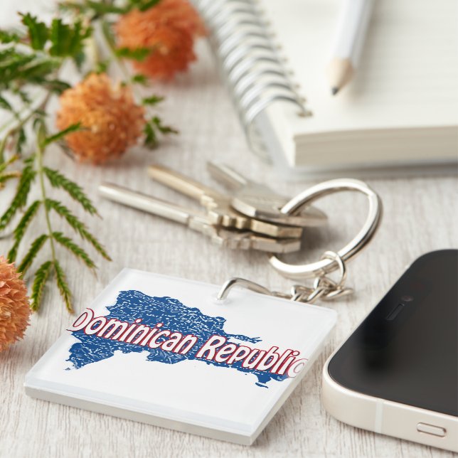 Porte-clefs République dominicaine (Devant Droit)