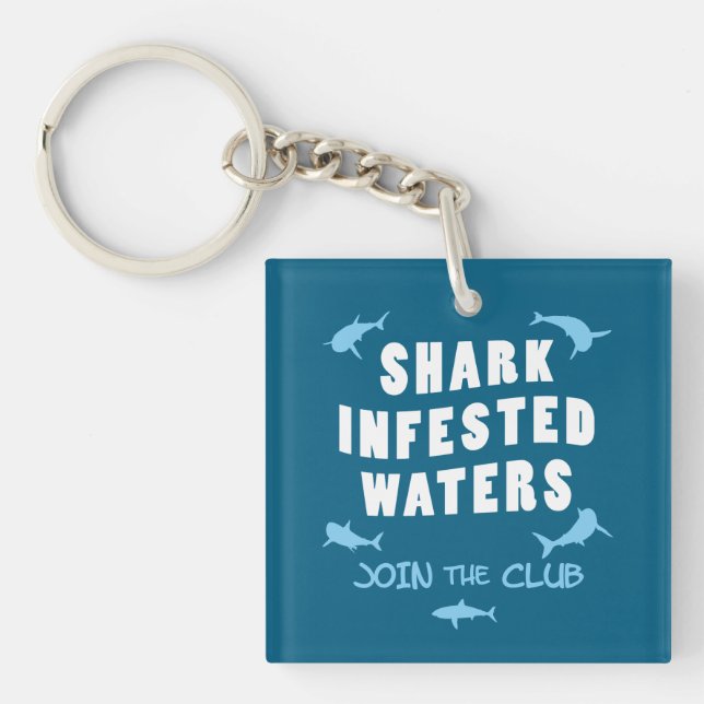 Porte-clefs Requin - Citation de plongée sous-marine (Devant)