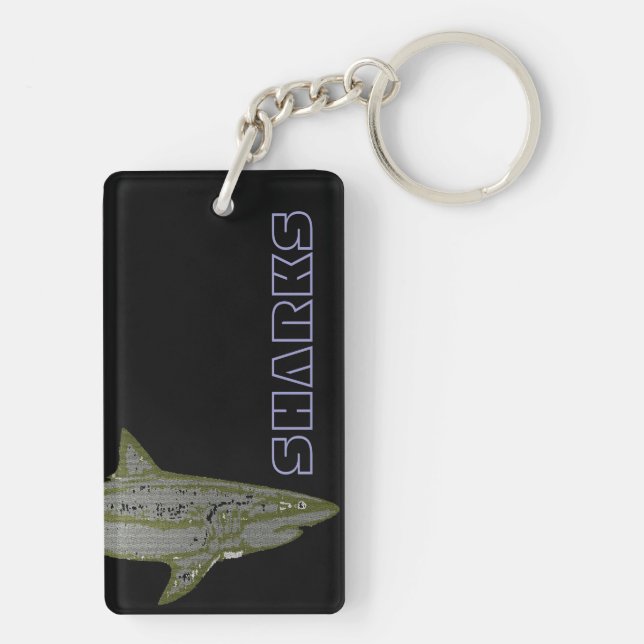 Porte-clefs Requin sauvage (Dos)