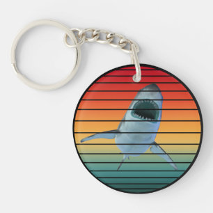 Porte-clefs requin style vintage