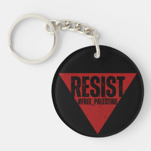 Porte-clefs Résistez au mot avec résistance inversée au triang