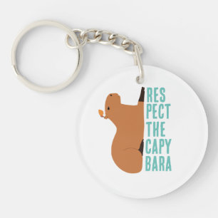Porte-clefs Respectez le capybara