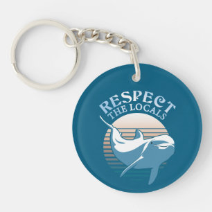 Porte-clefs Respectez les autochtones - Citation sur la sensib