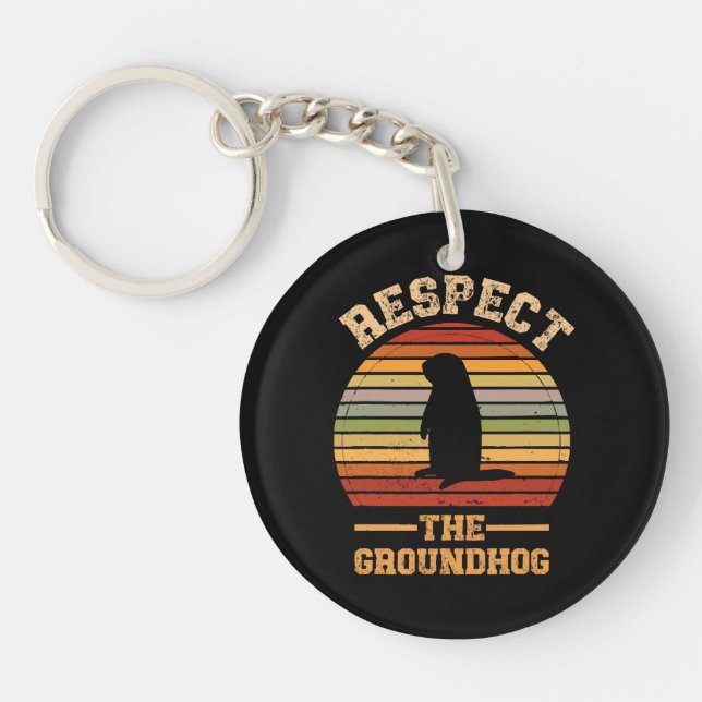 Porte-clefs Respectez Les Vacances De La Marmotte (Devant)