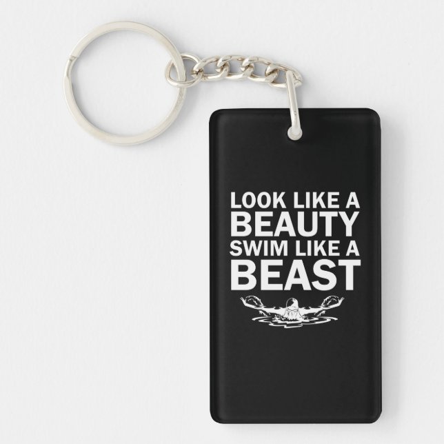 Porte-clefs Ressemblent À Une Belle Baignade Comme Une Bête (Devant)